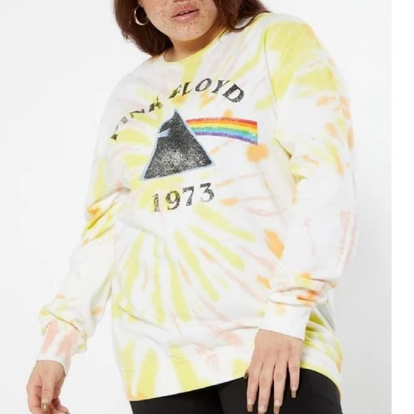 Pink Floyd Dark Side of the Moon 1973 rock Official Pullover 1X Plus NWT - Picture 1 of 2